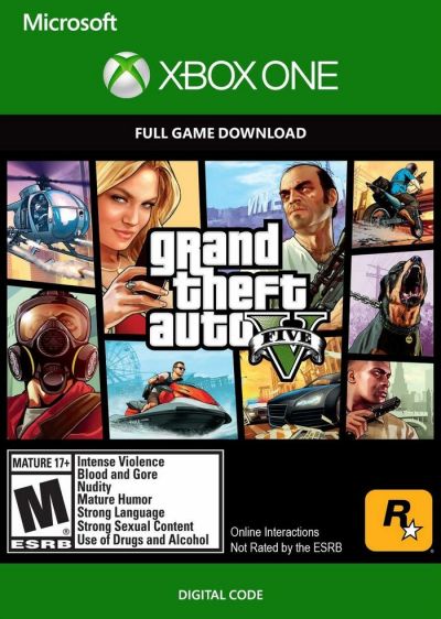 קוד למשחק Grand Theft Auto V (Xbox One)